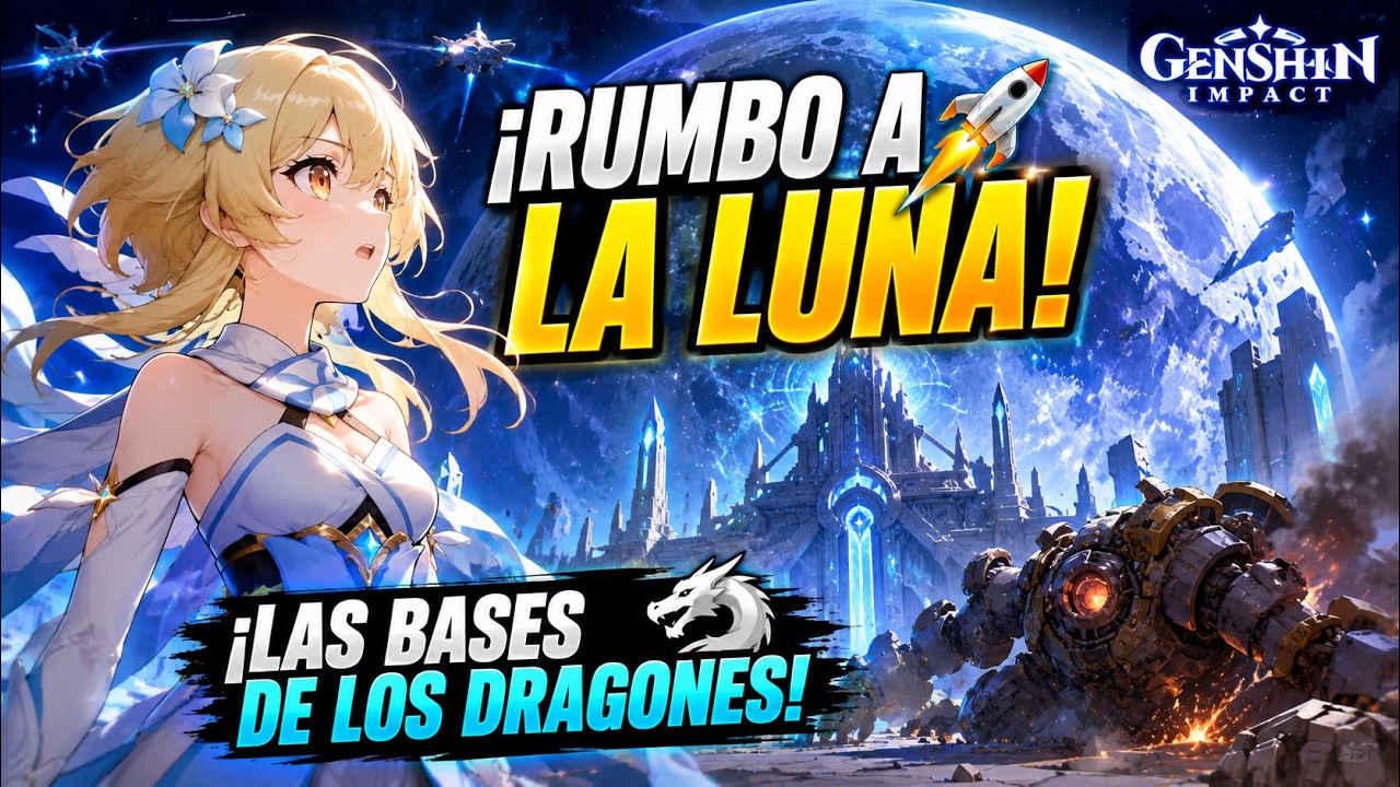 ¡VIAJE A LA LUNA! 🌙 Explorando las Antiguas Bases de los Dragones | Genshin Impact 20260719