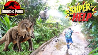 Disemprot Dinosaurus Taman Legenda Keong Emas TMII Jakarta