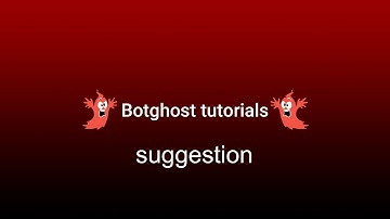 How to make SUGGESTIONS with botghost｜botghost tutorial #3
