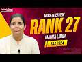 Ms.Mamta Limba | RAS-2024 | Rank-27 | Mock Interview | SpringBoard Academy