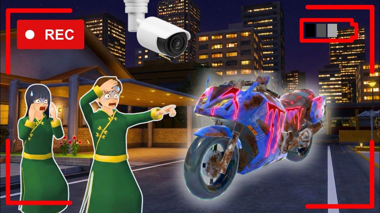 Yuta Mio Panik CCTV Merekam ANOMALI MOTOR YUTA BERHANTU menyerang kota 😱| Sakura School Simulator