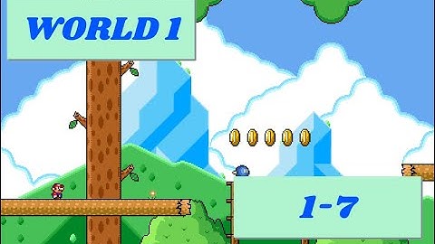 SMBX 1.4.5 The Rescue Original: OLD 1-7 Mushroom and Trees (World 1 🍄)