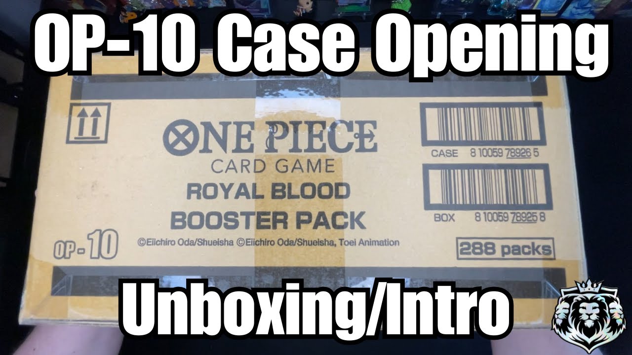 royal blood booster box case One Piece Card Game OP-10 Japanese are now available in new colors Unboxing a CASE of the