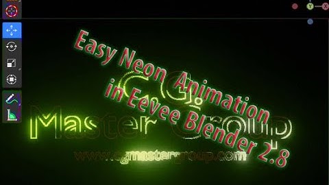 Easy Neon  Animation in Eevee Blender 2.8