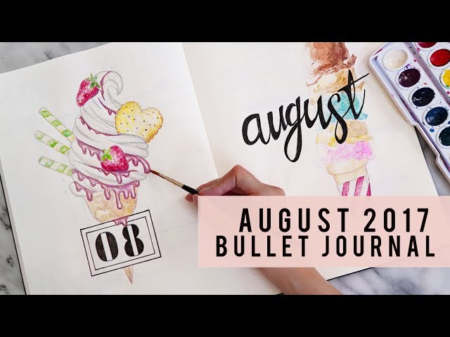 PLAN WITH ME | AUGUST 2017 BULLET JOURNAL | ANN LE