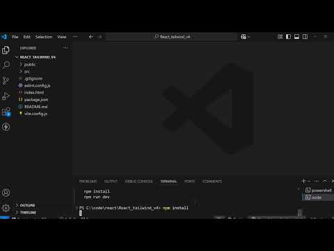 How to Setup Tailwind CSS V4 in React with Vite for Beginners in 2025