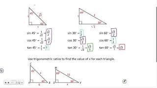 Famous Geometry 8-2: Trigonometric Ratios Wealth