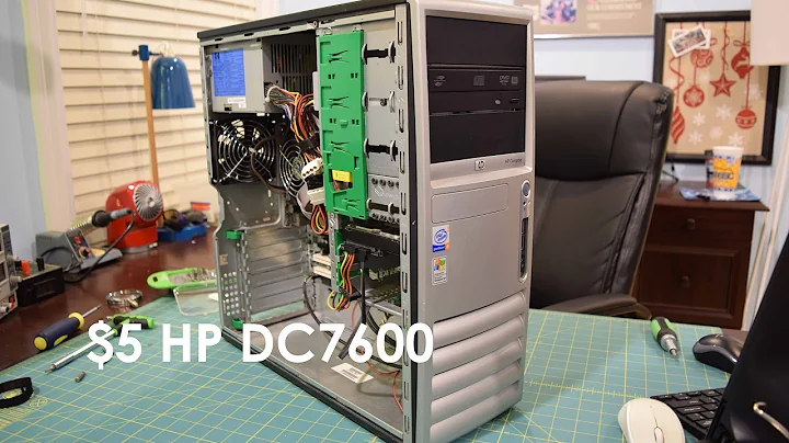 Garage Sale Finds: $5 HP Compaq DC7600 CMT Desktop Computer Overview, Teardown, and Test