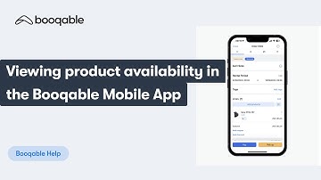 Viewing product availability in the Booqable Mobile App