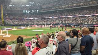 MLB home run derby National anthem Ingrid Andress 24 full