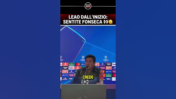 LEAO DALL'INIZIO❓Parla FONSECA prima di REAL MADRID-MILAN 🗣️👀 #shorts