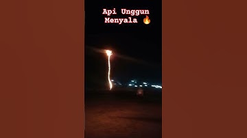 Detik-detik Api Unggun Meteor bola api meluncur #apiunggun #pramuka