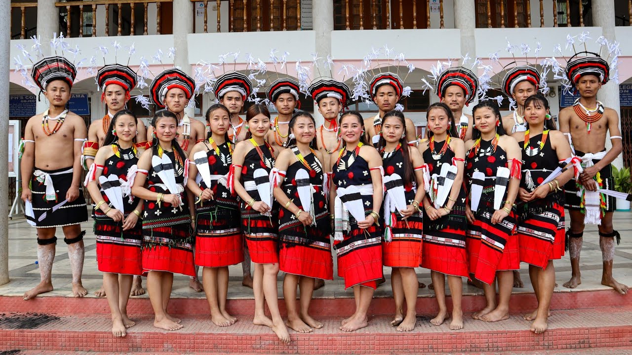 Butterfly dance of the Zeliangrong Naga Tribe  8th Spring Fest 2022   St Joseph college Jakhama