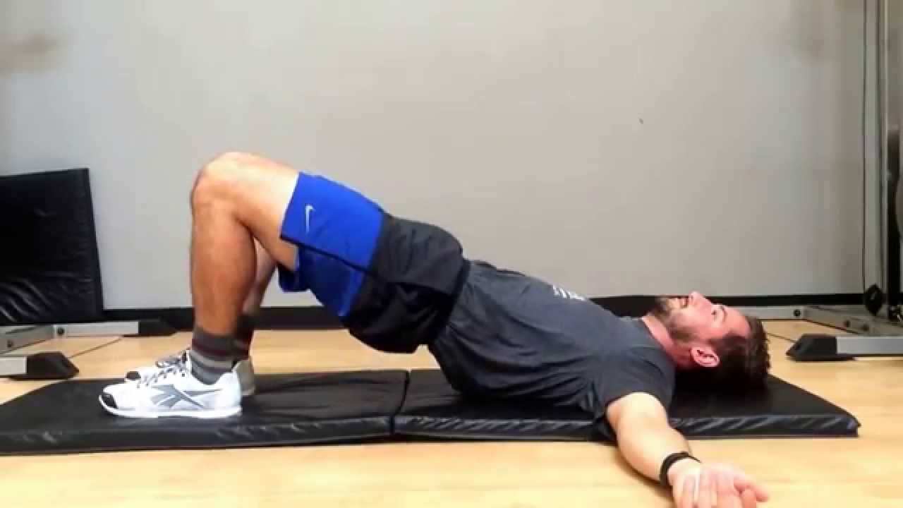Pelvic Tilt Glute Bridge YouTube