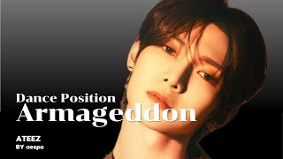 How would ATEEZ Dance 'Armageddon' by aespa | Dance Position Color Coded