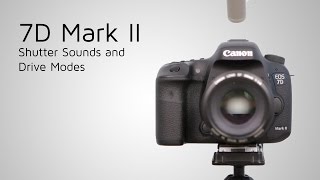 7D Mark II Shutter Sound and Drive Modes