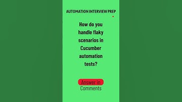 Handling flaky scenarios in Cucumber automation tests? #testspectrum #2025