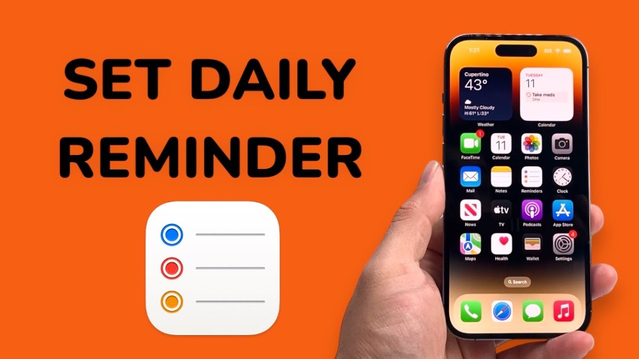 How To Set A Daily Reminder on iPhone? - YouTube