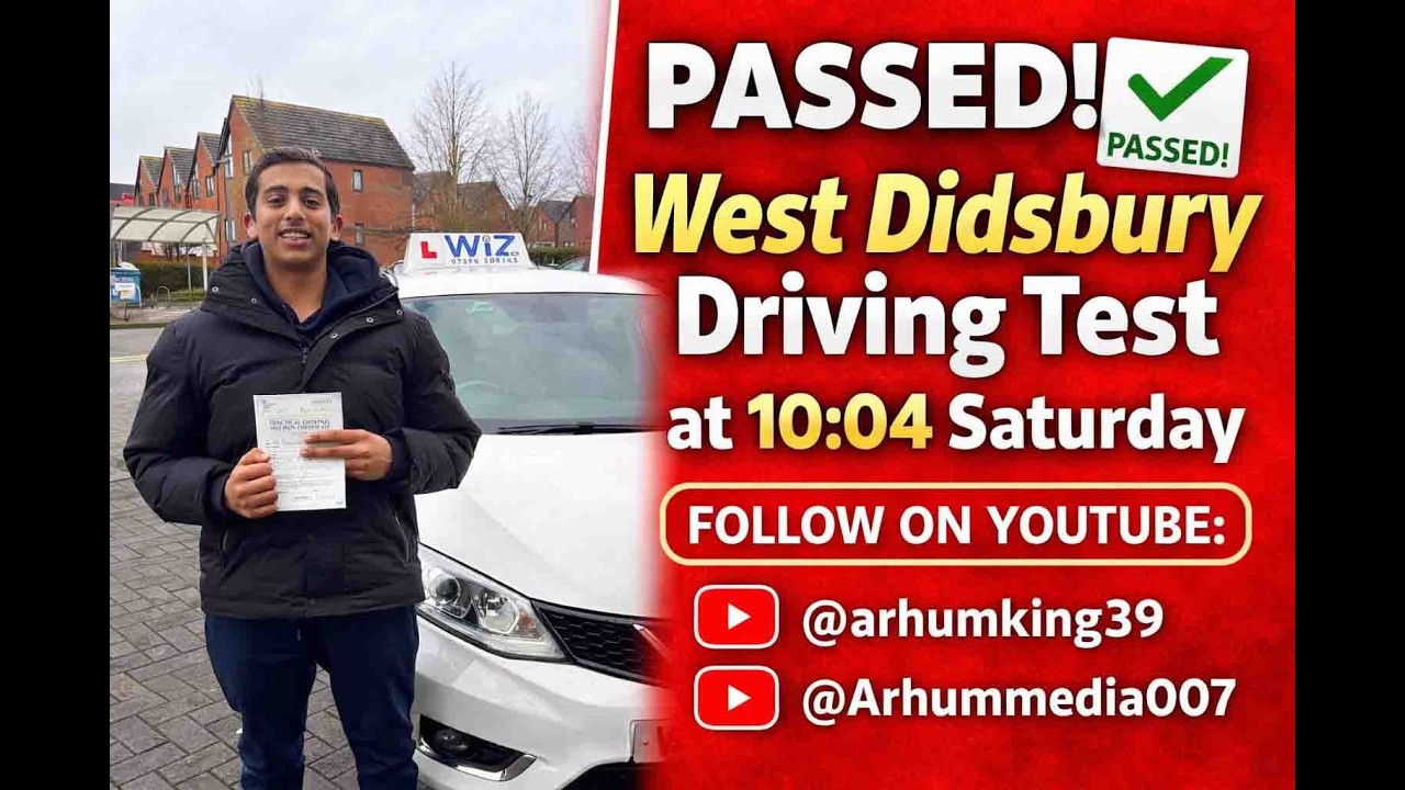 West Didsbury Driving Test Route At 10:04 Saturday