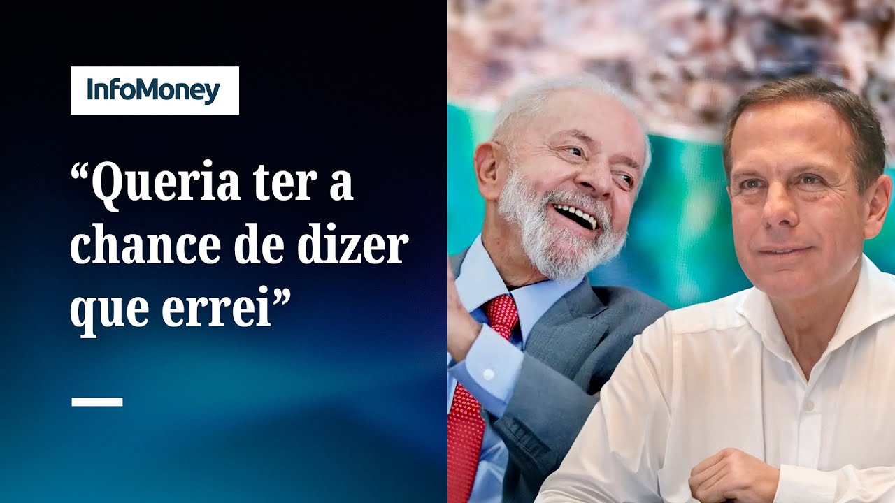 João Doria busca reconciliação com Lula e admite erros do passado
