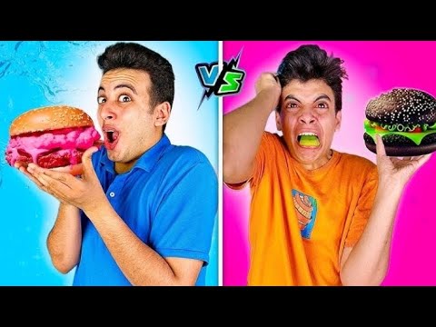 تحدي اكلات حلوه ضد اكلات وحشه والعقاب مقلب في الحسين مؤثر