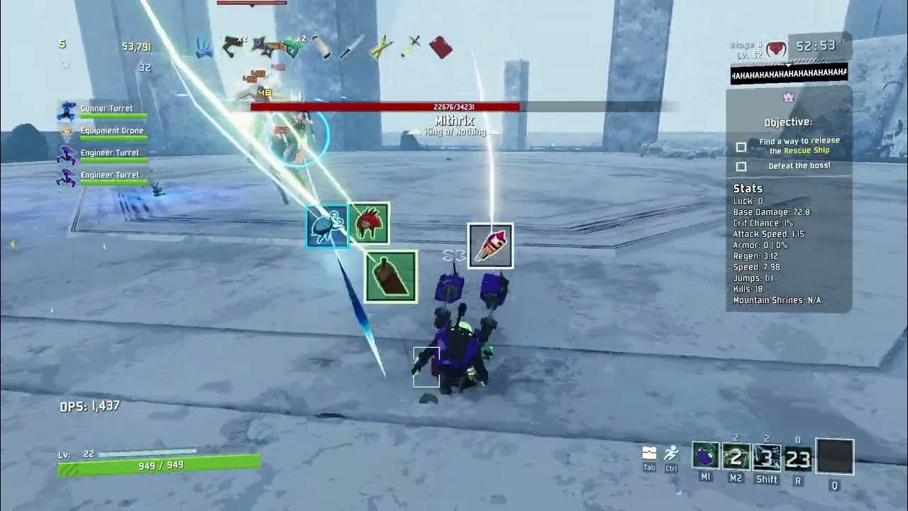 RoR2 Engineer Mythrix kill (Monsoon) YouTube