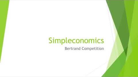 Bertand Competition