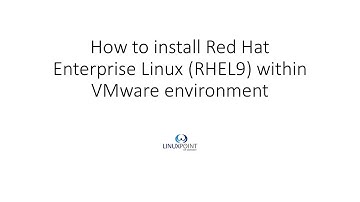 How to install RHEL9 within a VMware environment