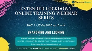 Extended Lockdown Training Day 2 - Branching and Looping