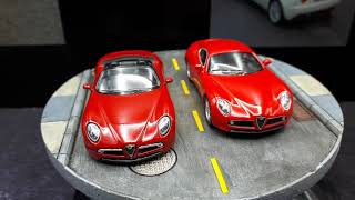 ミニカー 1/43 Alfa Romeo 8C Competizione 1/43 SPARK 2005 ALFA ROMEO 8C COMPETIZIONE SPIDER STRADALE N