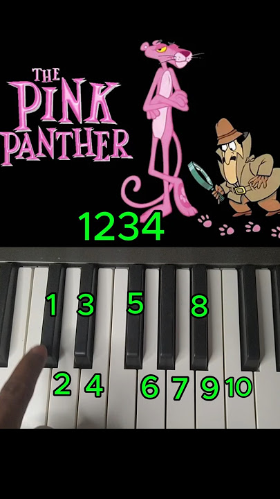 How to Play Pink panther  Easy piano tutorial  #piano #pianotutorial #howto #pianolessons #fyp
