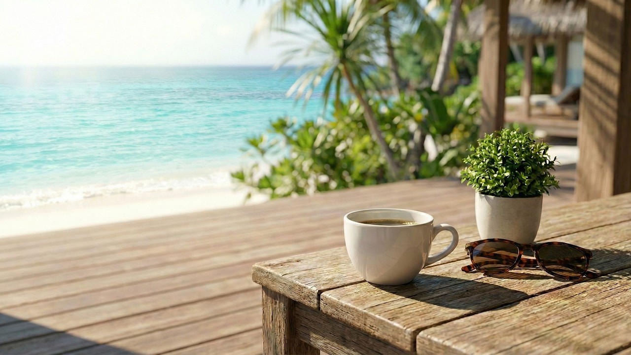 Elegant Resort Lounge | Relaxing Organic House & Piano for Work & Study