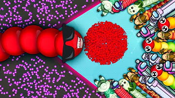 SNAKE IO🐍 RED KING SHADES SNAKE 🐍 VS 1000 PRO GIANT SNAKES 🐍 EPIC SNAKEIO GAMEPLAY #snakegame #games