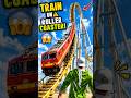 Train Climbs Giant Roller Coaster 🎢😱 | Impossible Train Ride #shorts