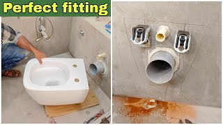 How to instal L& key wallhung toilet Easily