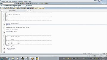 SAP  ABAP demo video 2