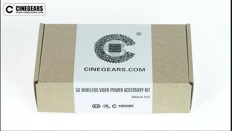 Cinegears 5G Wireless Video Power Accessory Kit Unboxing