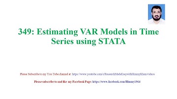 349 Estimation of Var Models in Time Series using STATA