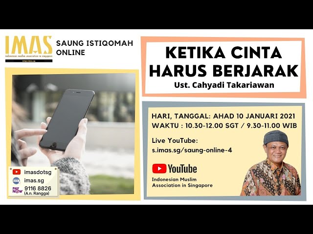 Saung Istiqomah Online IMAS #4 bersama Ustadz Cahyadi Takariawan class=