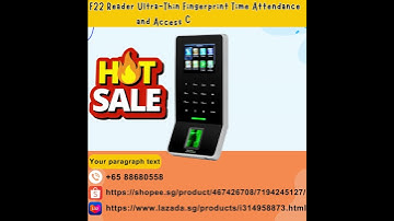F22 Reader Ultra Thin Fingerprint Time Attendance and Access Control Terminal