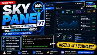 🔥 How to Install SKY PANEL V1 | New FREE VPS Panel (2026)