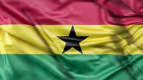 Ghana waving flag animation