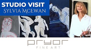 IN THE STUDIO with Sylvia McEwan | Abstract Figurative Artist