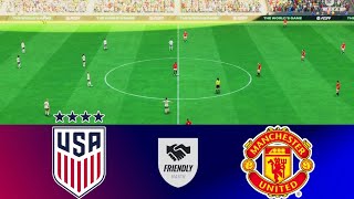 FC 24 - USWNT vs. MANCHESTER UTD | May 13, 2024 | Friendly Match | PS5 Simulation