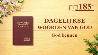 Dagelijkse woorden van God: God kennen | Fragment 185