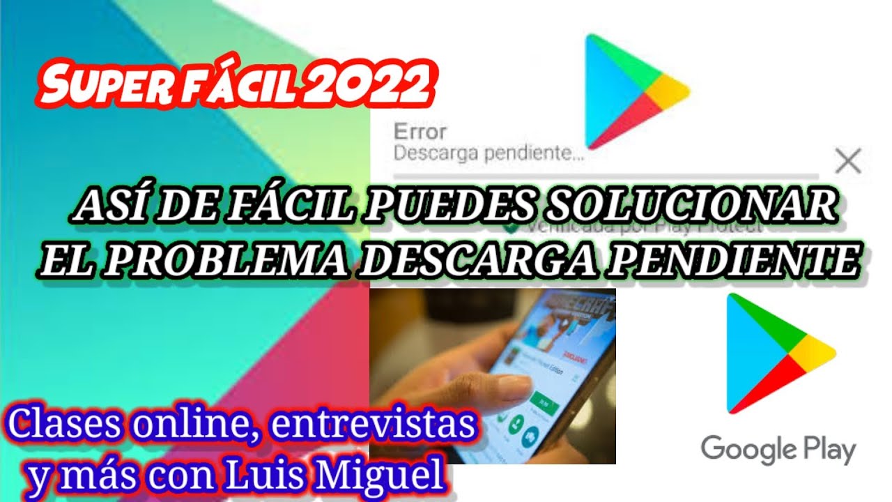 COMO SOLUCIONAR EL PROBLEMA DE DESCARGA PENDIENTE EN PLAY STORE SUPER 