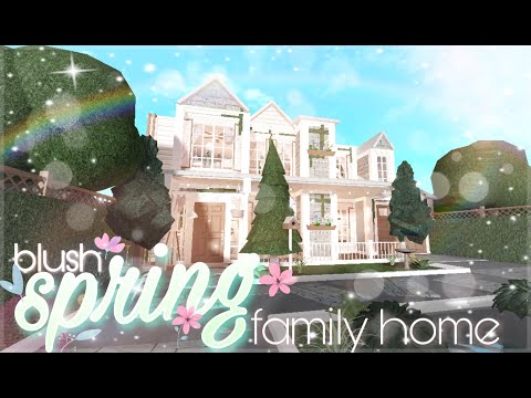 Bloxburg Blush Spring Family Home Youtube - blush family home 165k roblox bloxburg youtube