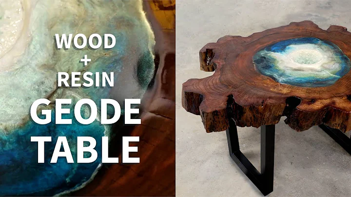 Resin Geode Table (like a River Table but...not!)