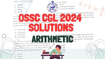 Arithmetic Solutions - OSSC CGL 2024