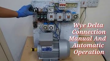 Wye Delta Connection Manual And Automatic Operation (Tagalog)